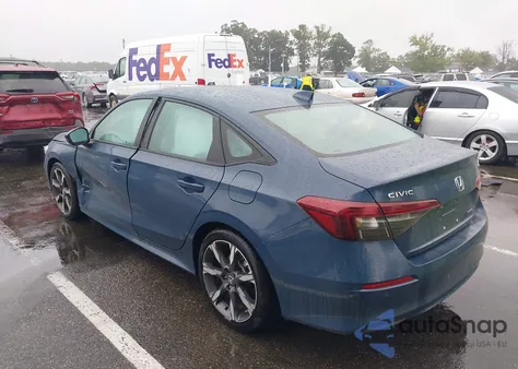 2025 Honda Civic Hybrid Sport/Sport Touring из США, поврежденный, VIN 2HGFE4F82SH300137